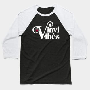 Vinyl Vibes, Record Collectors, Music Lovers Retro Baseball T-Shirt